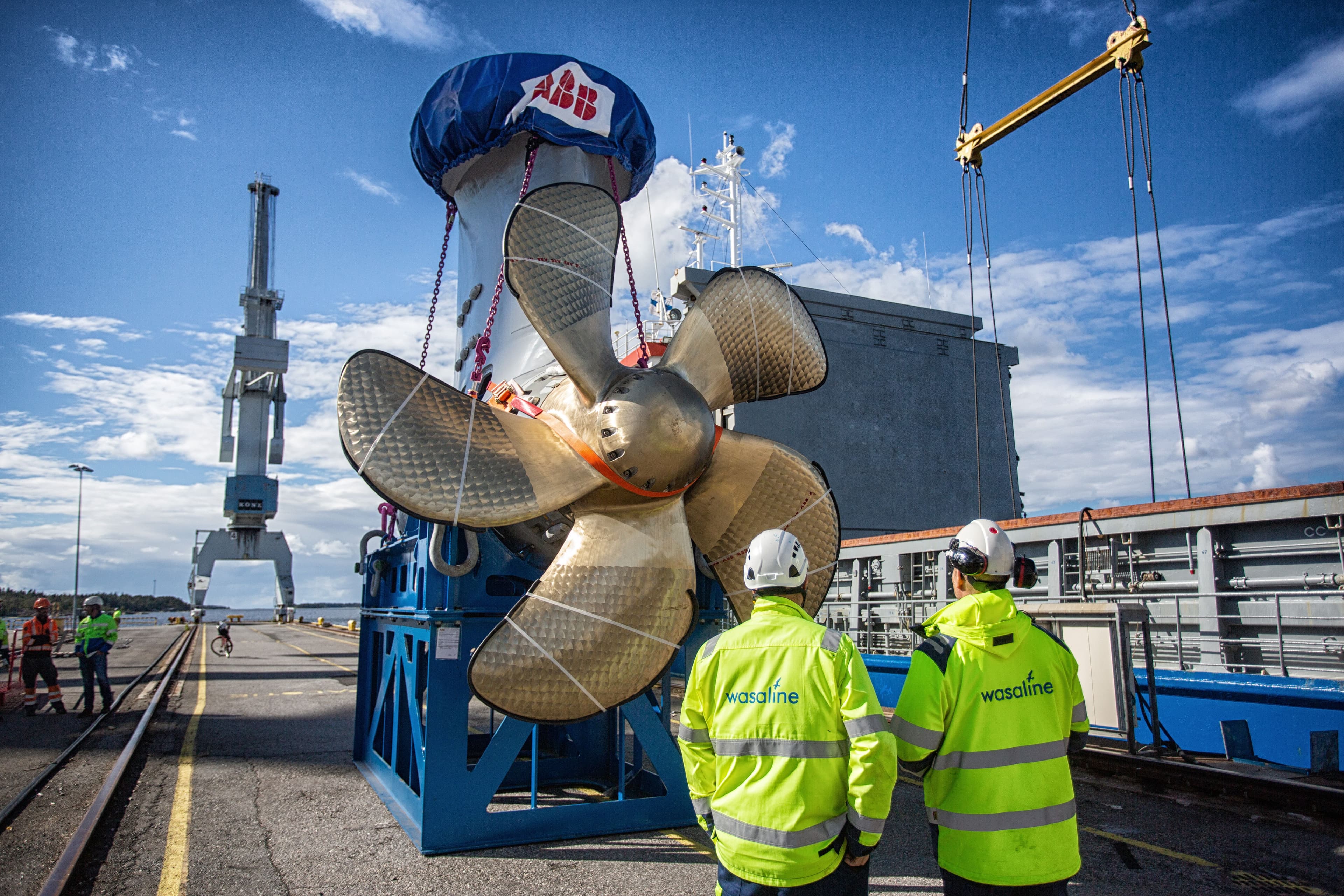 Sjösättningen av Wasalines nya passagerarfärja stärker positionen på färjemarknaden för ABB:s elektriska framdrivningssystem Azipod®