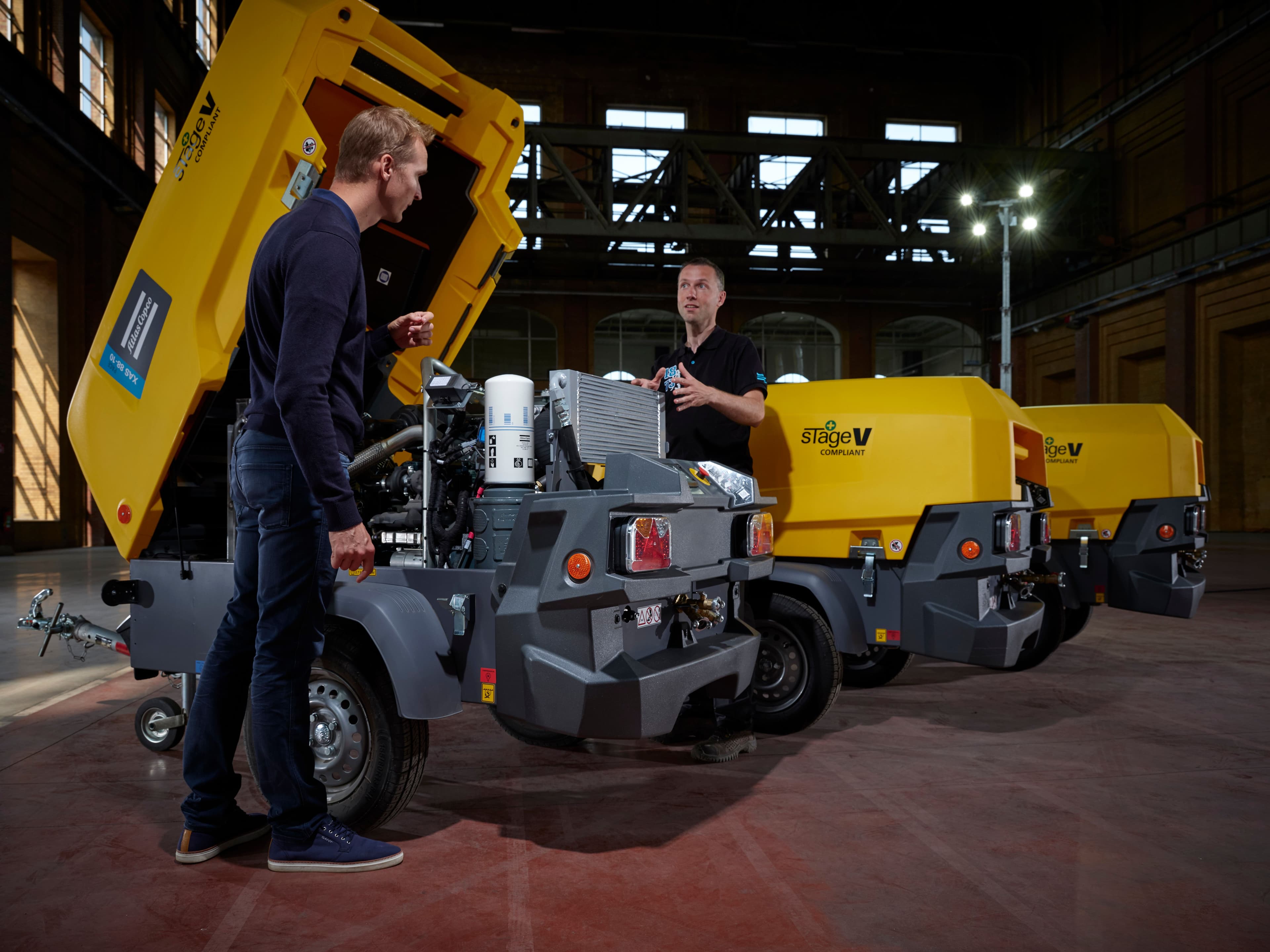 Steg V-kompatibla luftkompressorer från Atlas Copco optimerar bränsleeffektiviteten och ökar prestandan